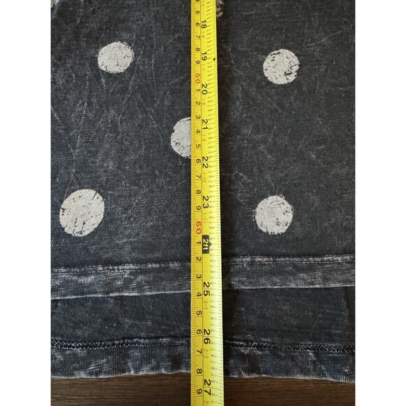 Jess & Jane Shirt Womens Small Black White Polka Dot 3/4 Sleeve Tunic Top Boho - Picture 8 of 11